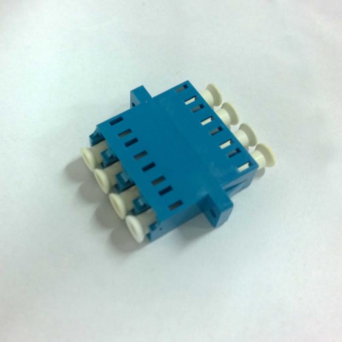 4つの中心LC UPCの単モード繊維光学のアダプターの青色を四倍にして下さい