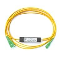 SC APC/UPCの単モード繊維光学PLCのディバイダー1*2 0.9mm繊維の長さ