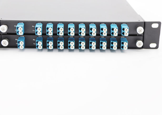 UPG 1Uラック マウント8チャネルへの最高IL 2.5dB CWDMの多重交換装置の苦境