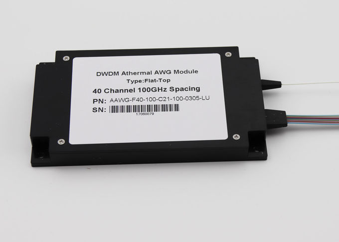 5G前部運搬量/Datacenterのための最高IL 5.0dB DWDMの多重交換装置40Ch AAWGのABS箱