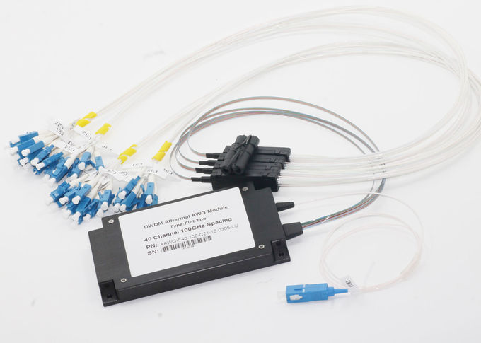 5G前部運搬量/Datacenterのための最高IL 5.0dB DWDMの多重交換装置40Ch AAWGのABS箱