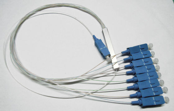 中国 FTTX/PONネットワーク、1つの× 8 PLC繊維のディバイダーのための0.9mmの光ファイバ ケーブルのディバイダー サプライヤー