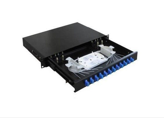 中国 ABS 24はLAN/WANケーブルによってカスタマイズされる色のためのFBTのカプラーODFの配電箱を左舷に取ります サプライヤー