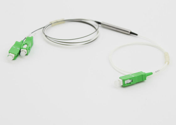 1 x 2 DWDM装置、金属の管0.9MM SC/APCのコネクターが付いているG657A1繊維の多重交換装置Eデマルチプレクサー サプライヤー
