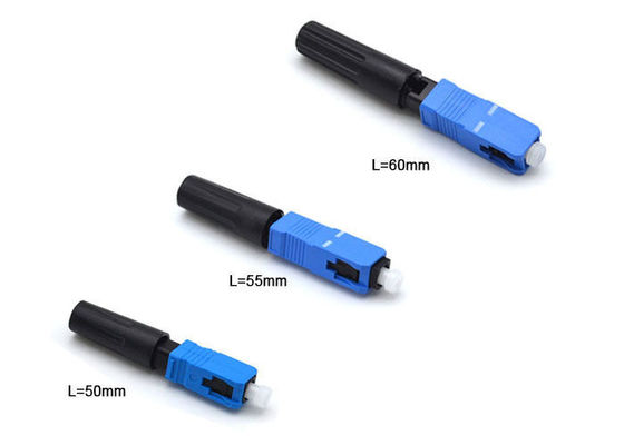 FTTB/FTTH 250のための50mmの青の現場組立のコネクターの単一モード- 900um直径 サプライヤー
